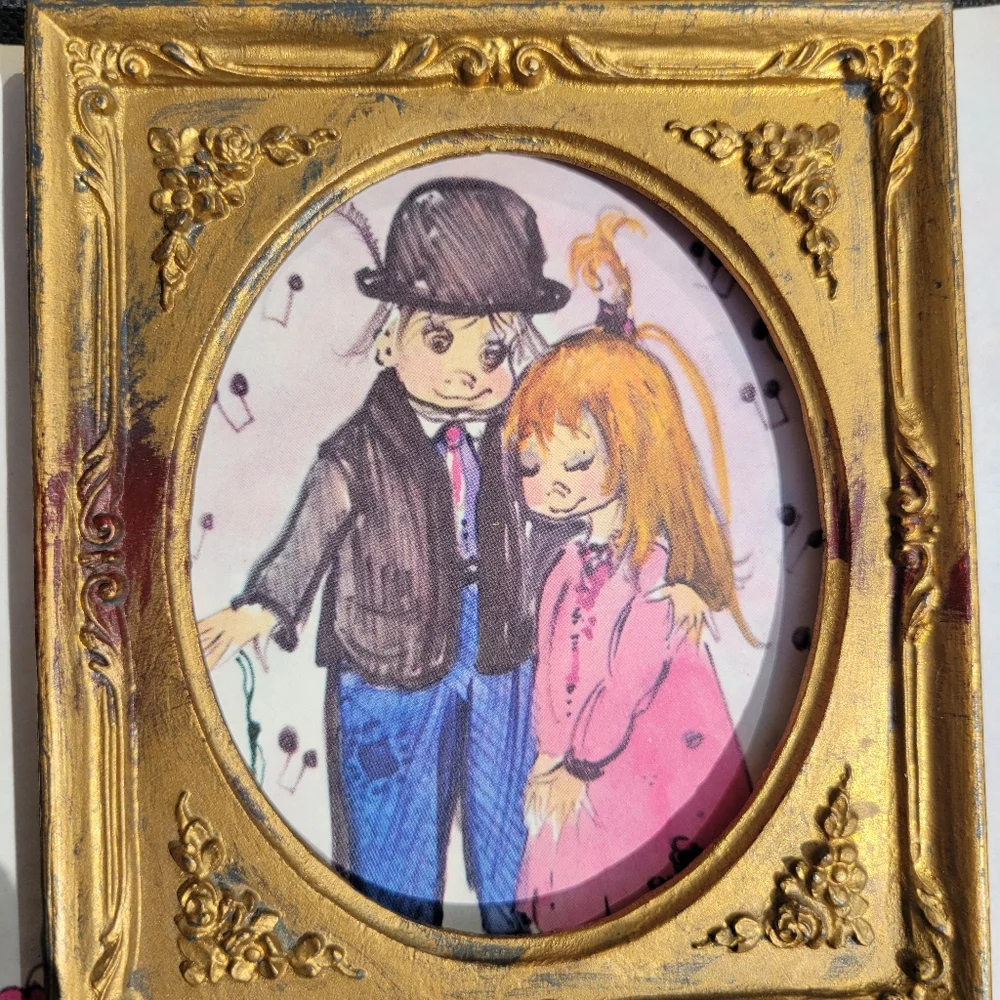 Vintage Made in France Birthday Card ~ 1960s ~ Frame-worthy! ~ Cute Couple